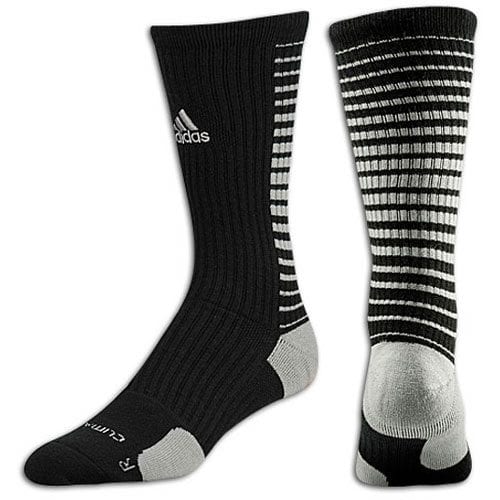 Adidas Team Speed Vertical Basketball Crew Socks Black Aluminum