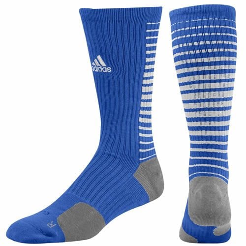 Adidas Team Speed Vertical Basketball Crew Socks Collegiate Royal