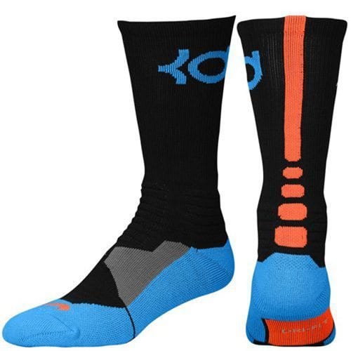 Nike KD Hyper Basketball Crew Socks Blue/Team Orange) | SportsMNL