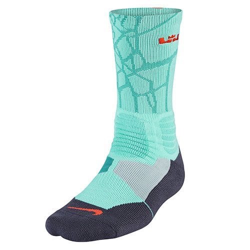 Onheil Verovering verlegen Nike Lebron Hyper Elite Basketball Crew Socks (Hyper Turquoise/Hyper  Crimson) | SportsMNL