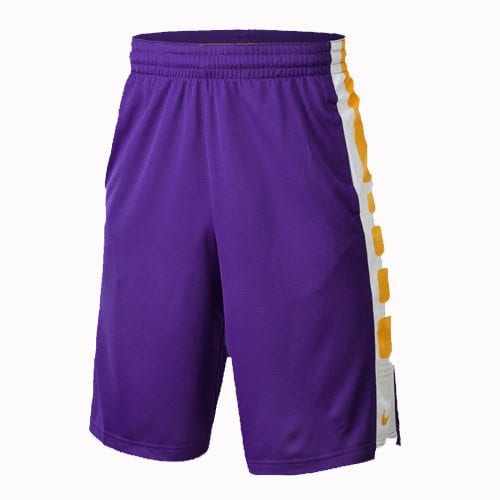 Nike Elite Stripe Shorts - Men's (Purple/White/Gold) | SportsMNL