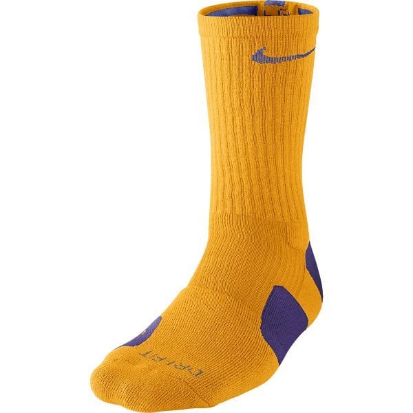 yellow nike basketball socks