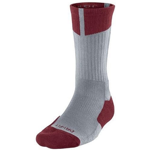 Air Jordan Dri Fit Crew Socks Grey Red