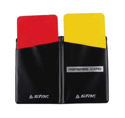 STAR SA210 Referee Card Yellow and Red Card with Wallet | SportsMNL